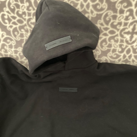 Essentials brand heavy cotton hoodie Adult S shimmer logo. Like New! - Picture 7 of 9